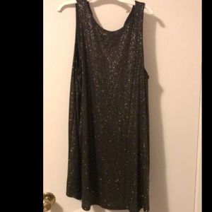 Glittery black dress
